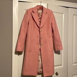 Gorgeous Light Pink Wool Coat Banana Republic